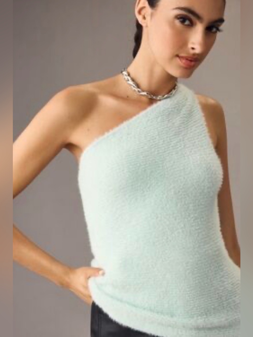 NWOT Anthropologie one shoulder XS sweater